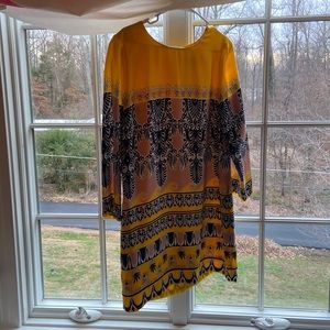Yellow Silk J.Crew Shift Dress